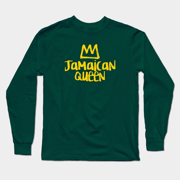 JAMAICAN QUEEN Long Sleeve T-Shirt by LILNAYSHUNZ